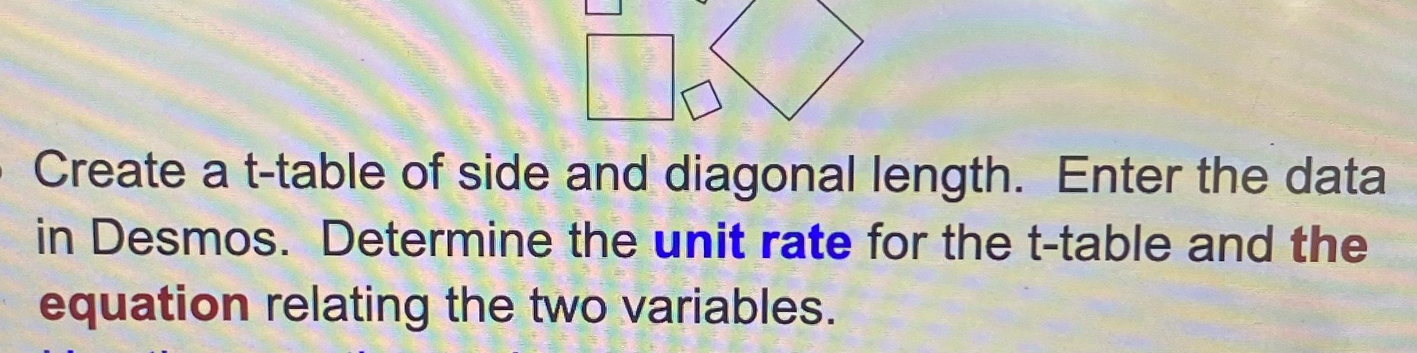 how do i find the unit rate and the equation Create a
