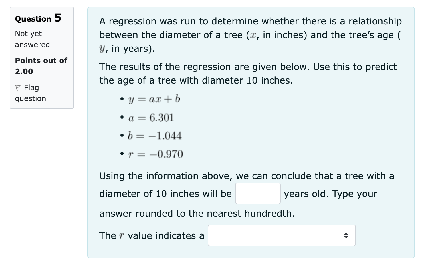 form (y = mx + b). Do not put any spaces between