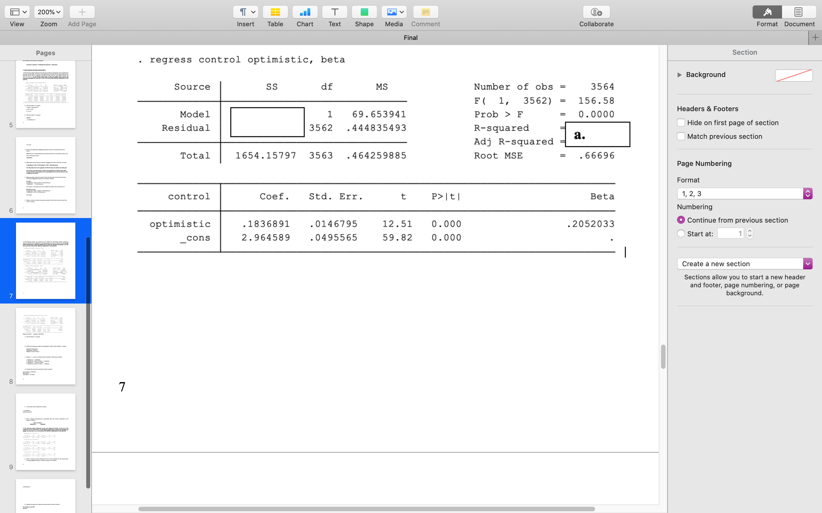 How would I find the adj R Squared using the attached output?