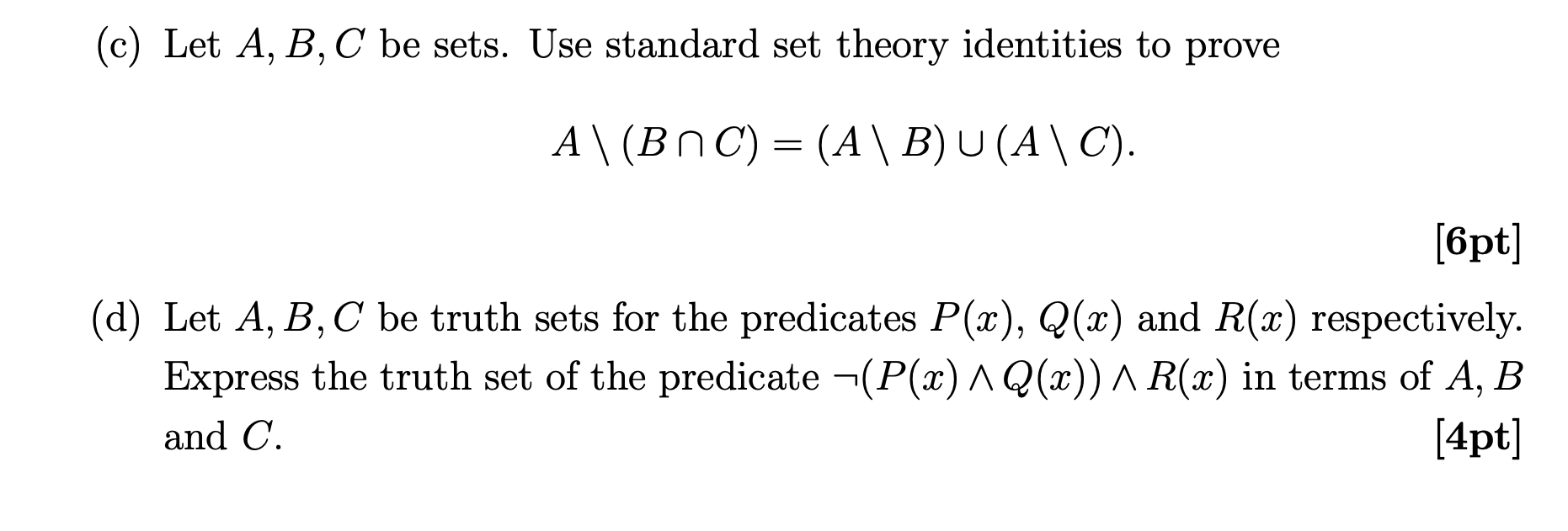 Needs to be solved (0) Let A, B, C he sets. Use