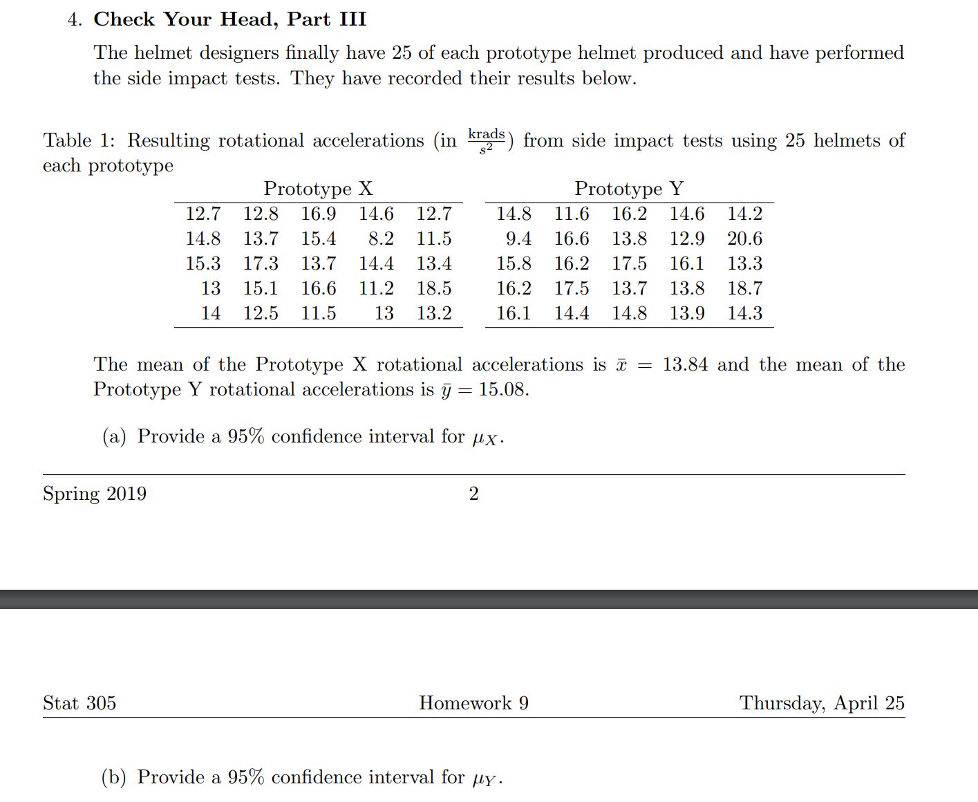 and variance Var(D), both of which we found above. 2. Check Your
