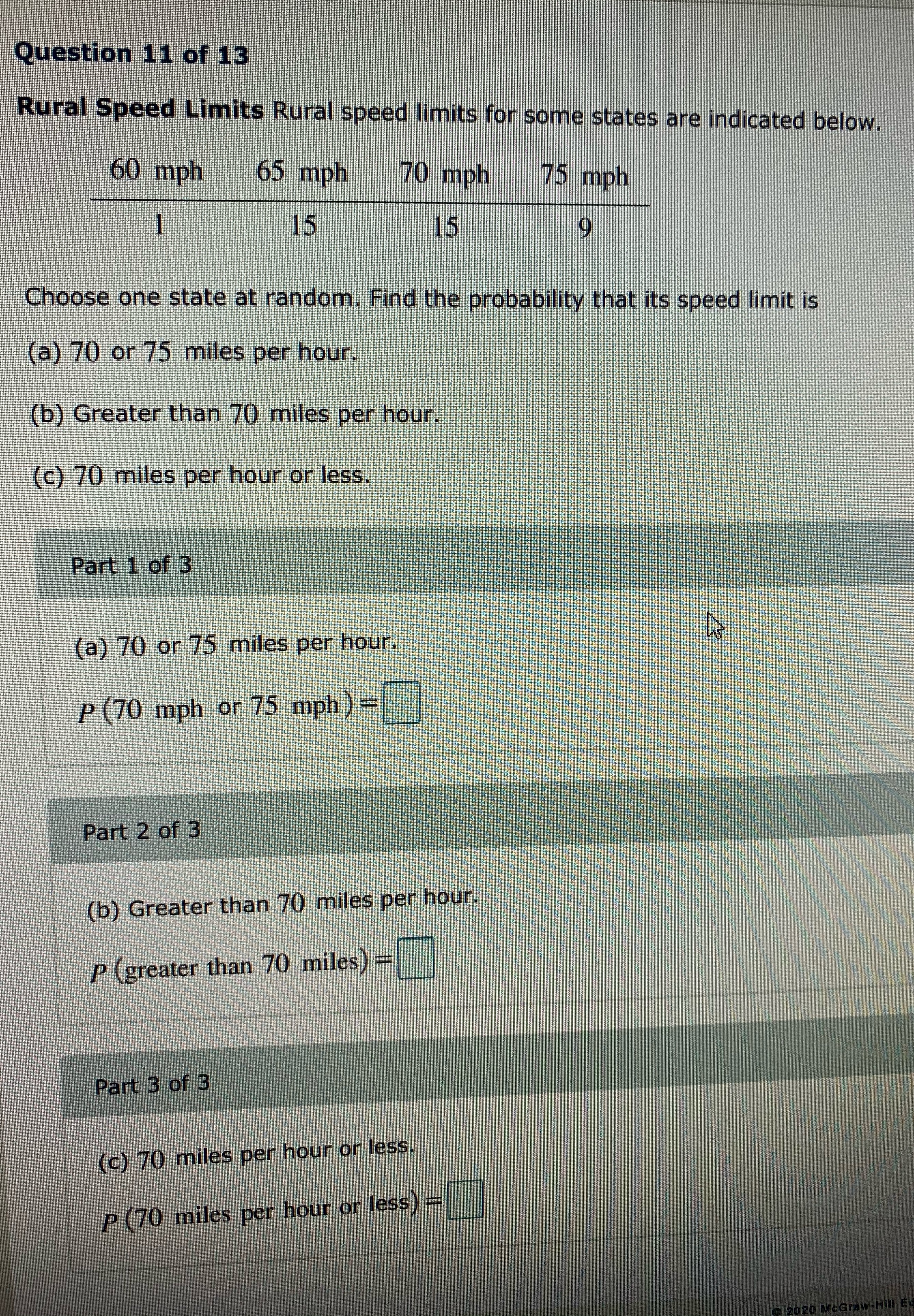 Hi I need help here ! this is for Statistics class !
