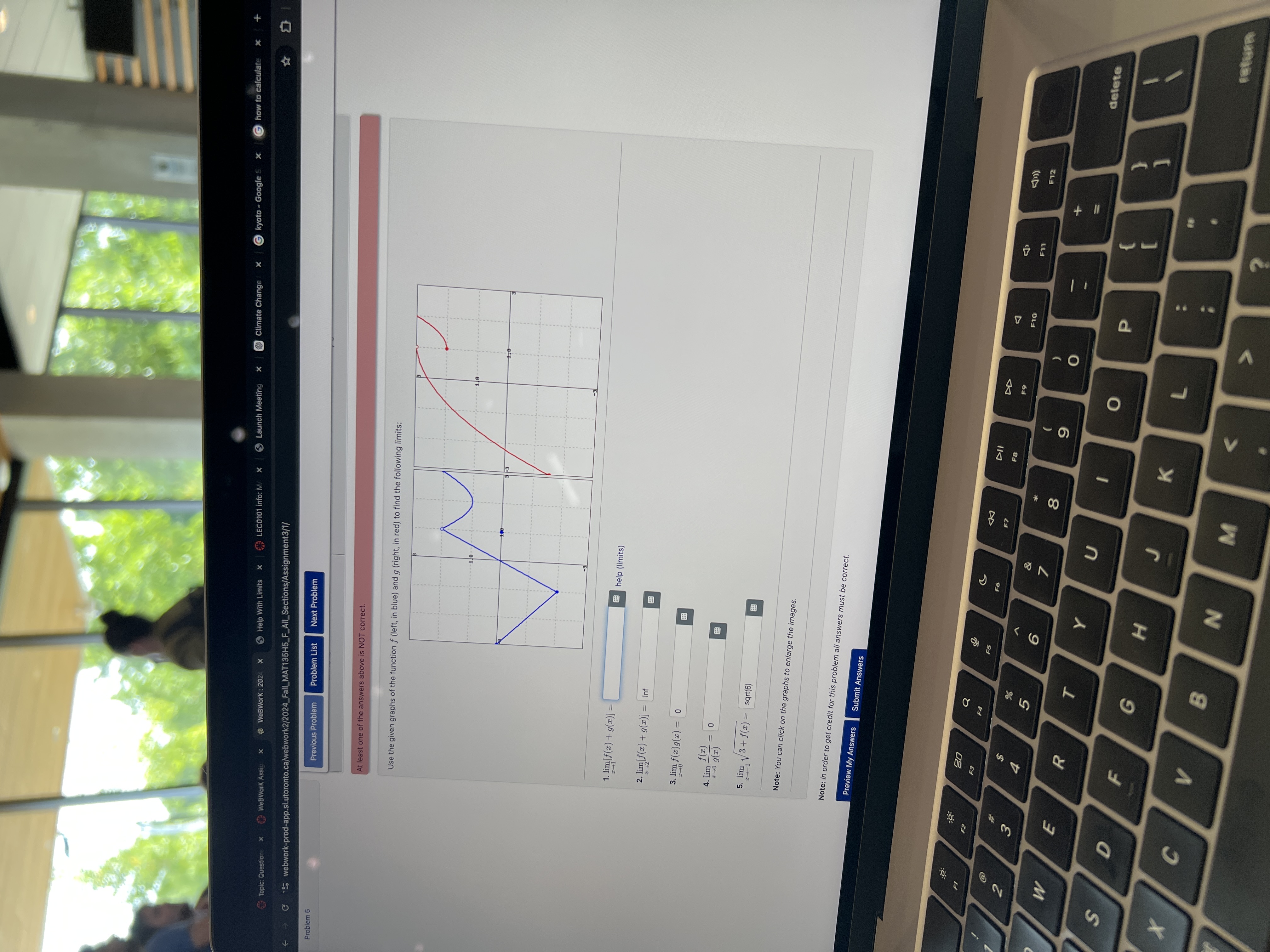 Topic: Questions x WeBWork Assig X WeBWork : 2024 x Help