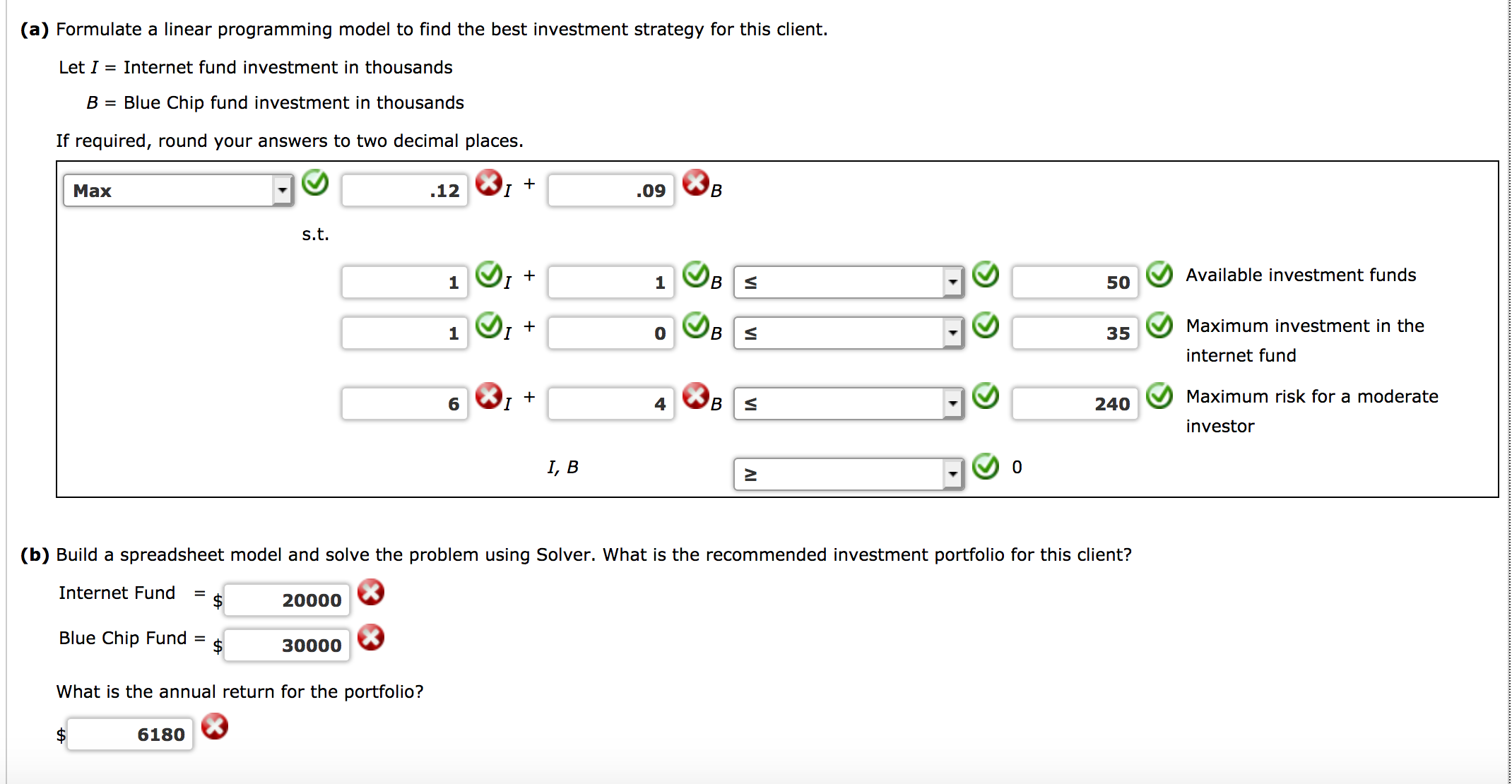 What is the recommended investment portfolio for this client? Internet Fund =