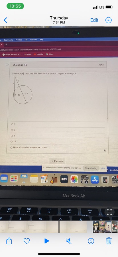 saved Submit Quiz Illapp.honorlock.com Is sharing your screen. Stop sharing Hide Guidelin