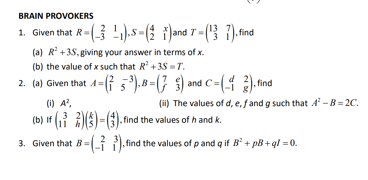 a+ bl 2. Prove that the determinant of cta b+c = a3+b3+