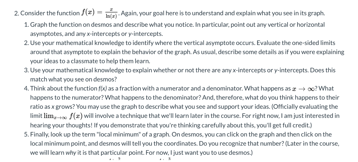 parentheses indicate that all of that is in the exponent.) Your goal