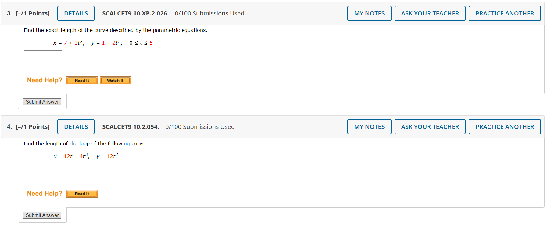 YOUR TEACHER Find an equation of the tangent line to the curve