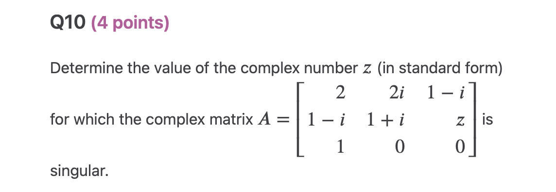 +2i) Perform the operation and put your answer in standard form. QB