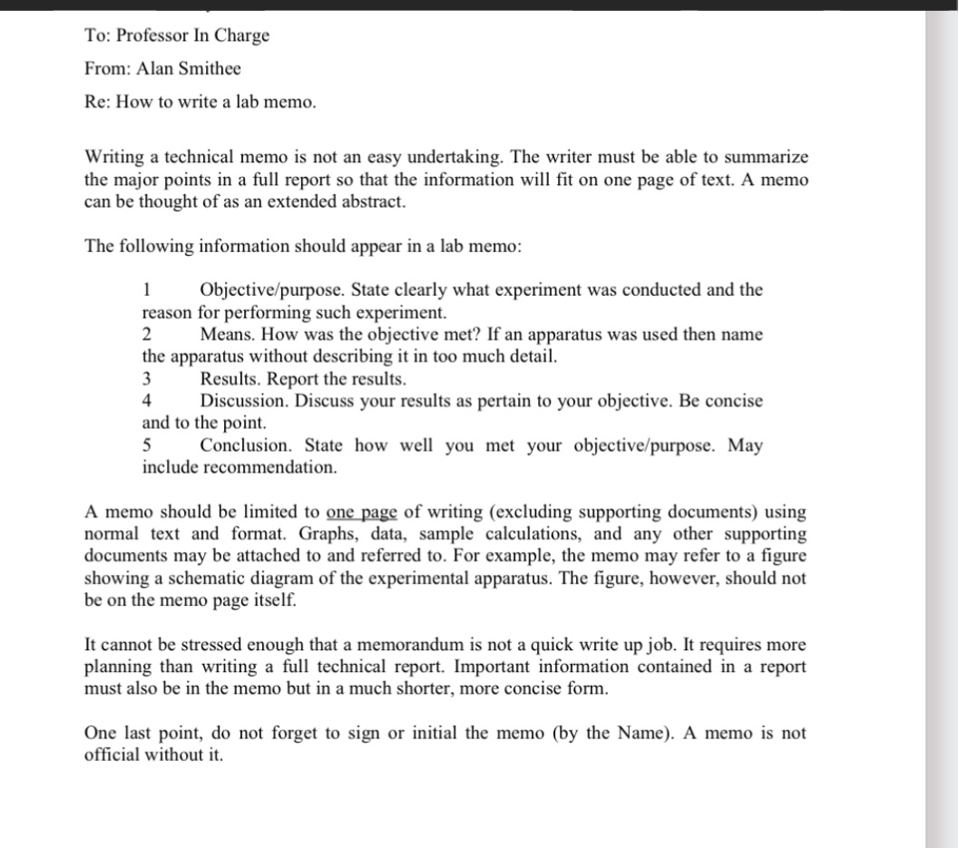 Follow the instructions and write the project I ] To: Professor In