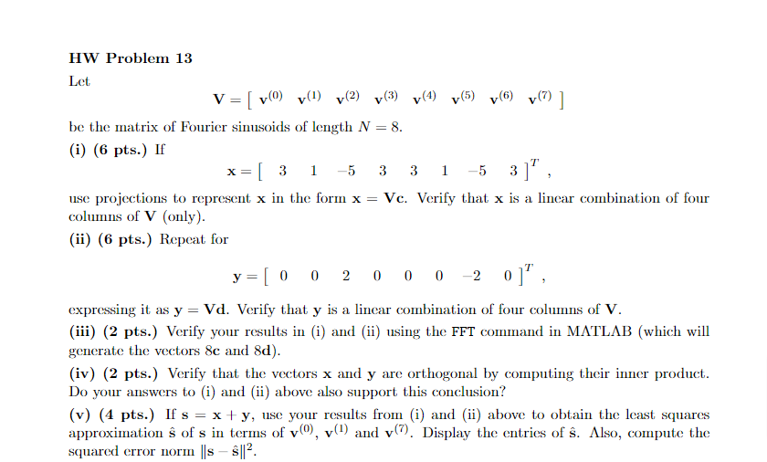 a+ jb] V = [v(1) v(2) v(3) v(4) ] = a +