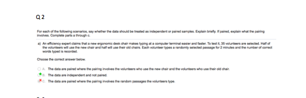 Chapter 12 Q2 I got this answer wrong and I want to