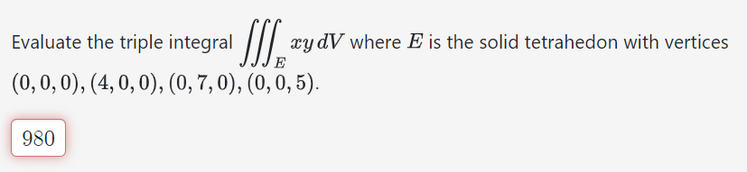 \fSuppose R is the solid bounded by the plane z =