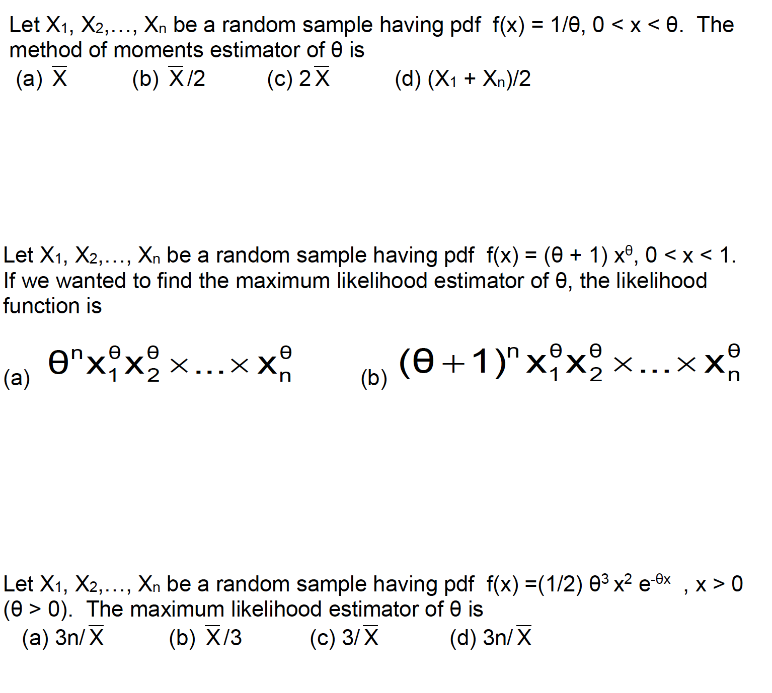 basic statistics problem about probability. Let X1, X2,..., Xn be a random