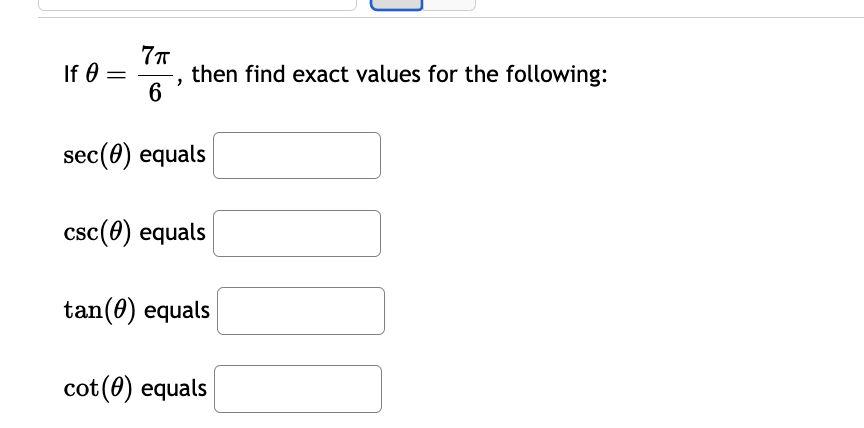 in radians and in the interval 7T 7T] 1T [,2] .E:xample Enter