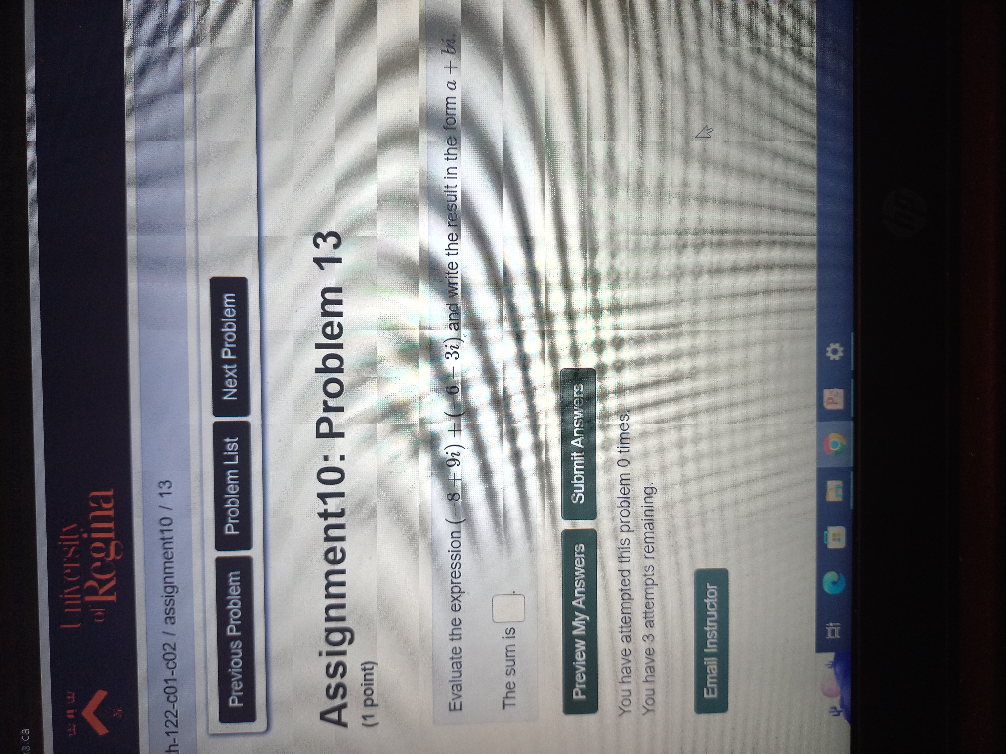 15 B ha.ca th-122-c01-c02 / assignment10 / 18 Previous Problem Problem List