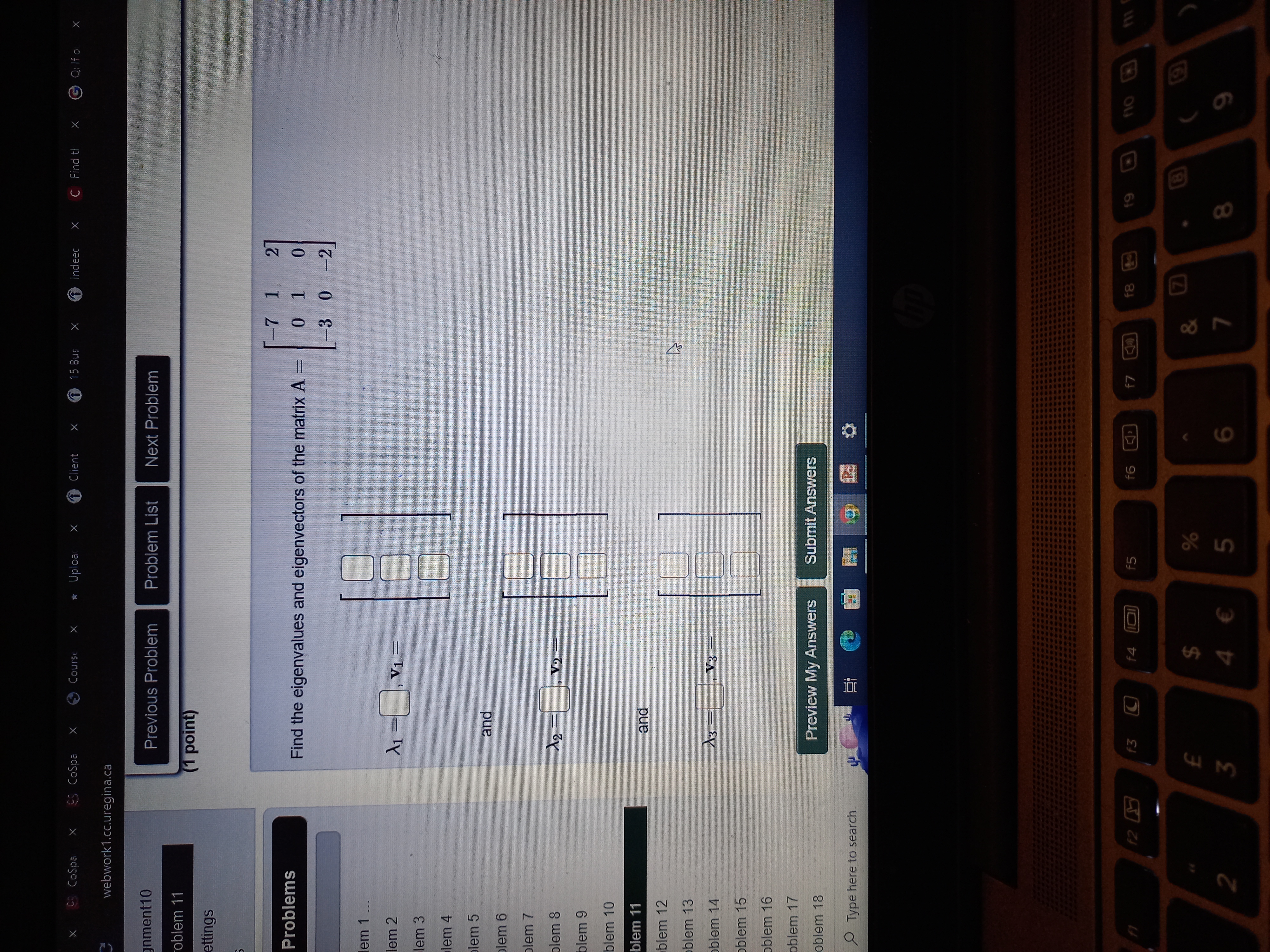 Next Problem Assignment10: Problem 18 (1 point) Write the complex number z