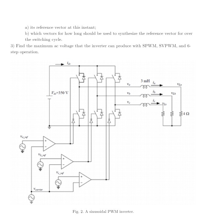 a) its reference vector at this instant; b) which vectors for