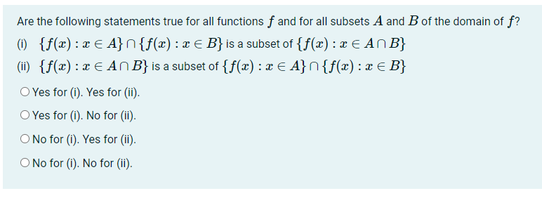 Please help with this question with regards to sets. \f