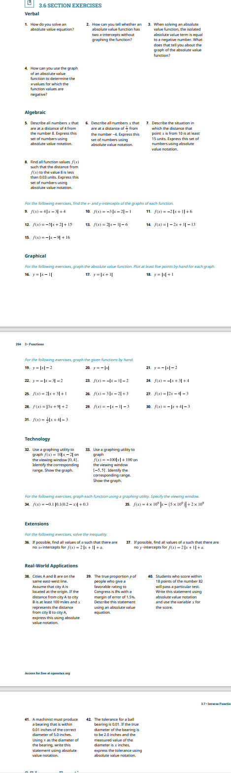 EOO 3.6 1-29 EOO 3.2 1-61 EOO Section 3.5 3.1 SECTION EXERCISES