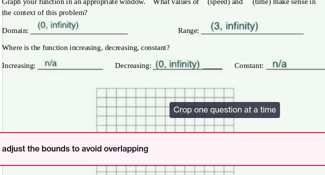Graph your function in an appropriate window. what values of (speed