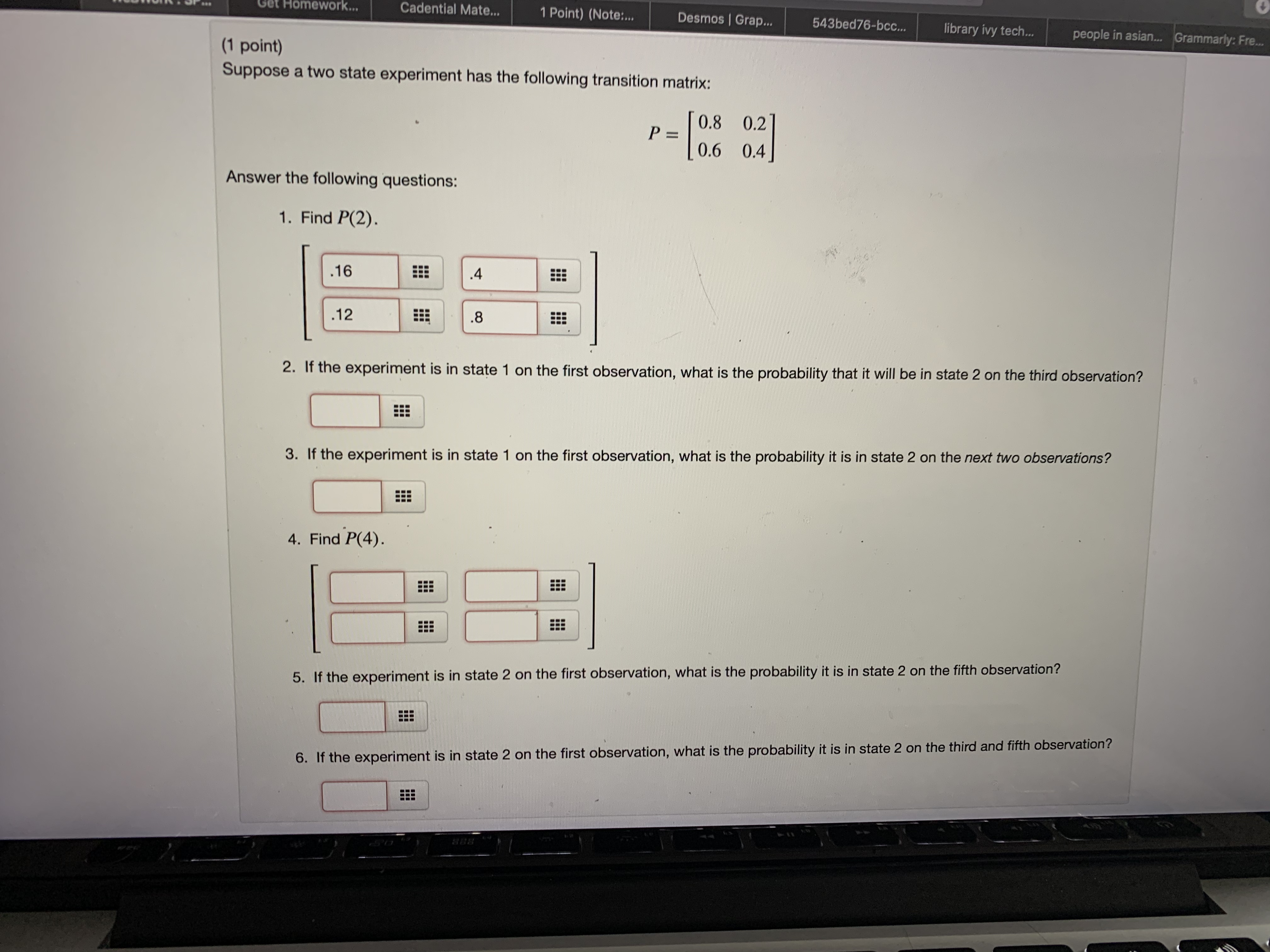 Would you help me solve these? et Homework... Cadential Mate... 1 Point)