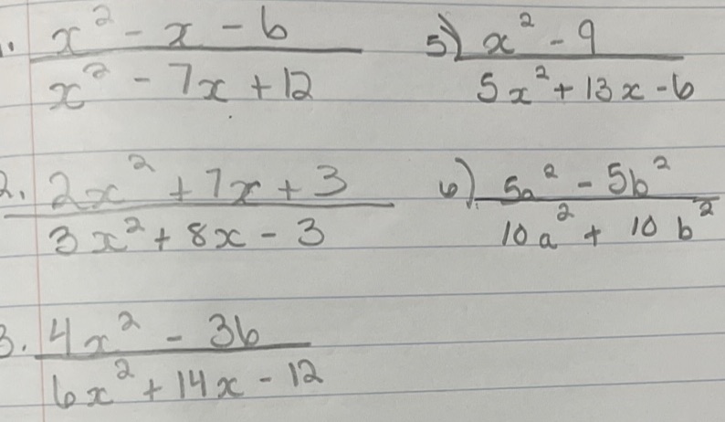 Show all rough work please \f