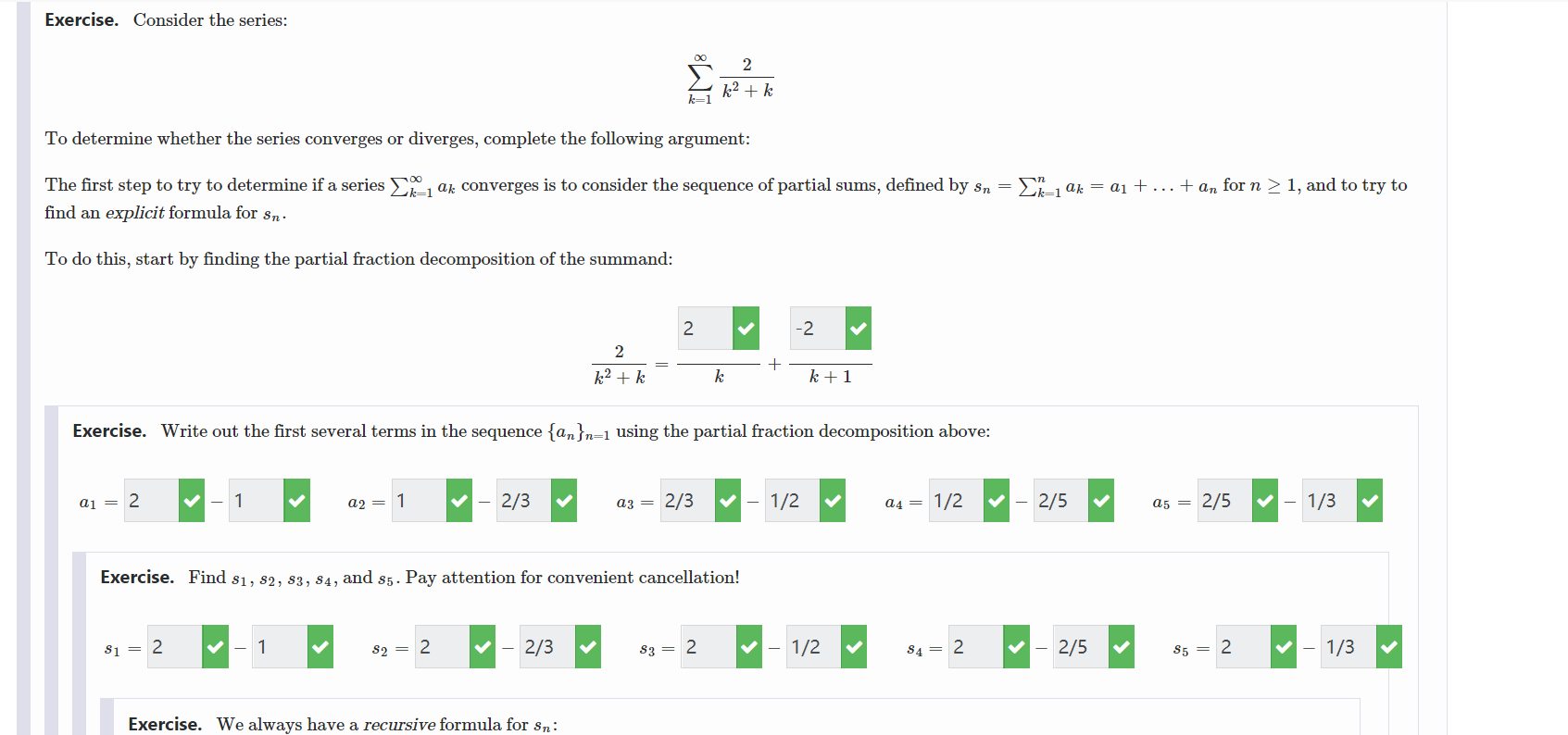5": 3n = sn1 + an Which in this case is: 5,,