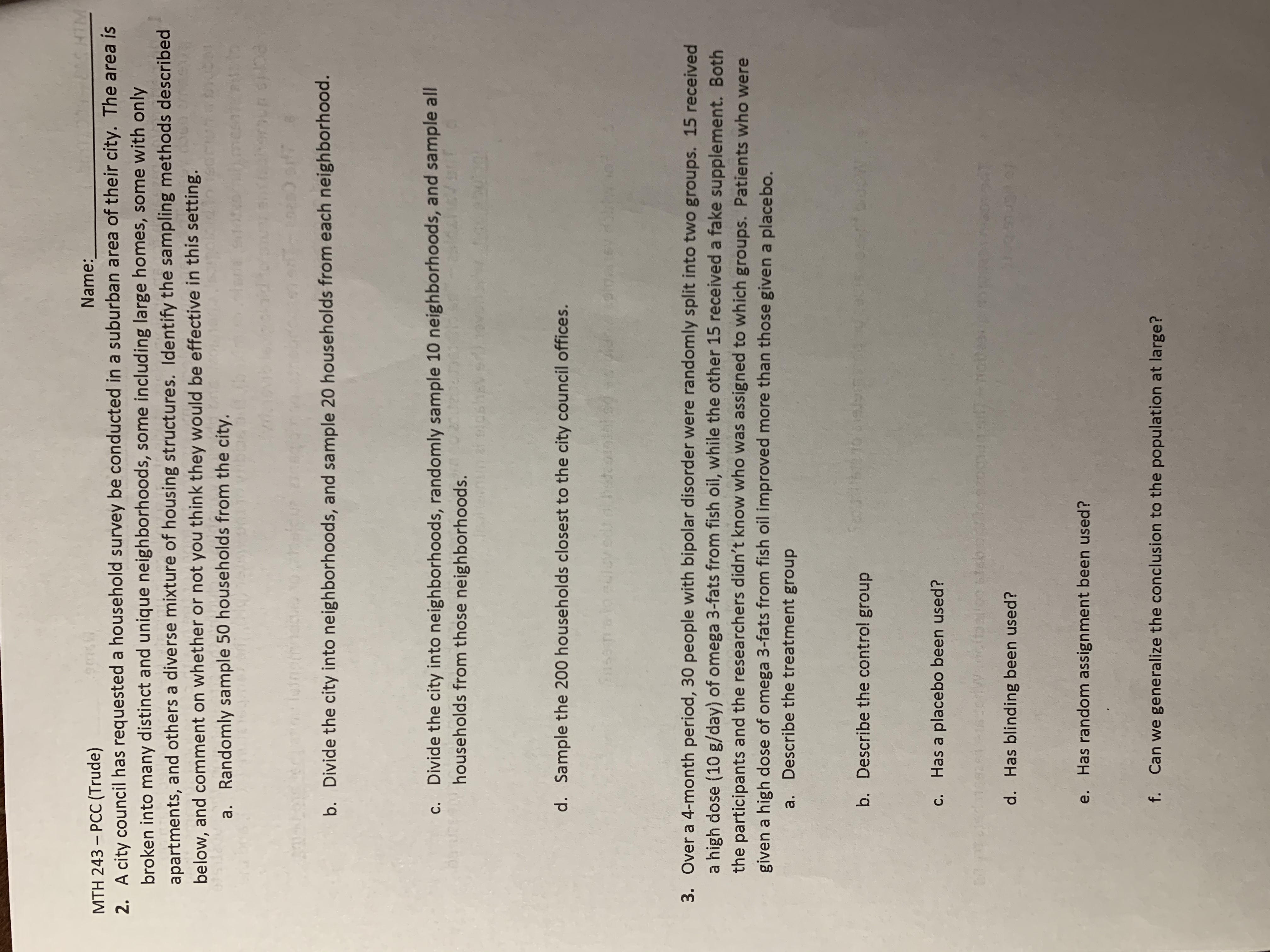 you! MTH 243 - PCC (Trude) LDMEN Name: 16sis off .voters 1p
