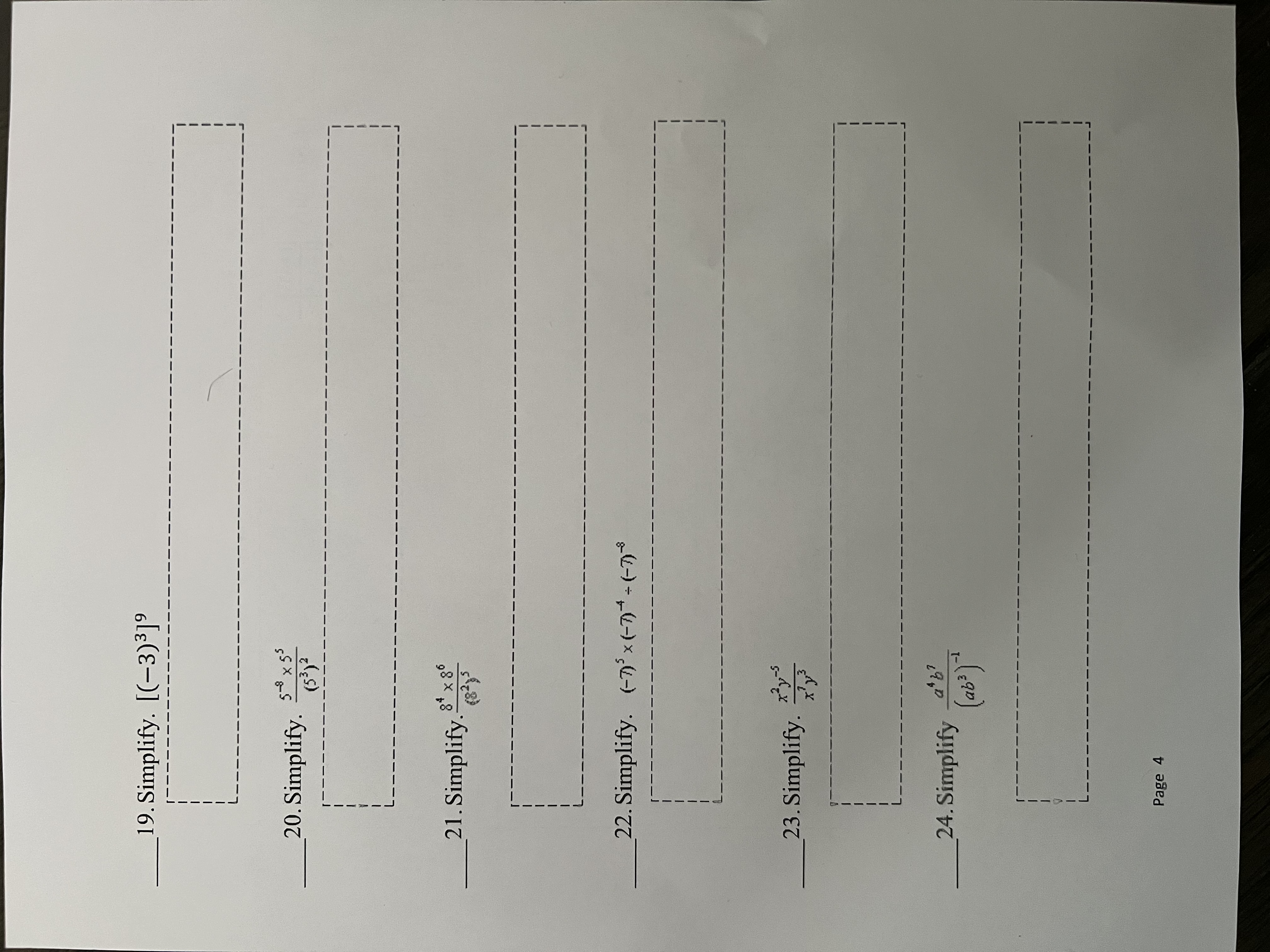 you are going to use the appropriate rule of exponents to find