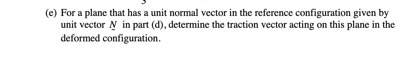  3 . (e) For a plane that has a unit normal