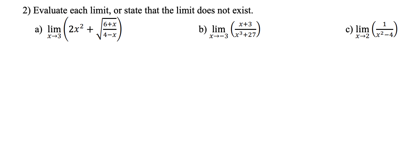 URGENT please answer the question step by step (handwritten) 2) Evaluate each