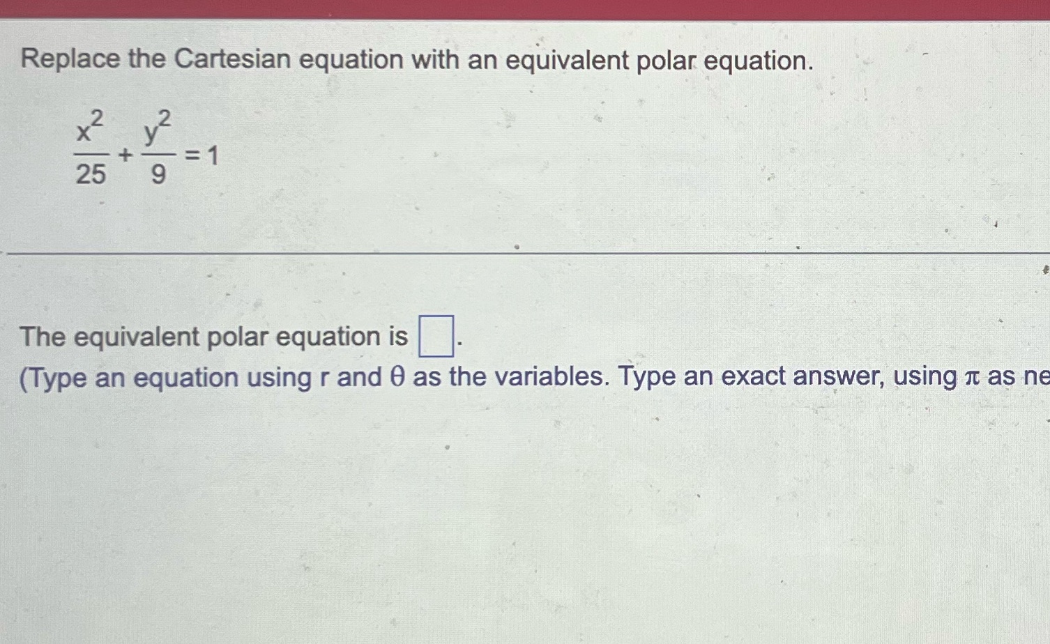 Please write out everything! It's asking for equation e e e P