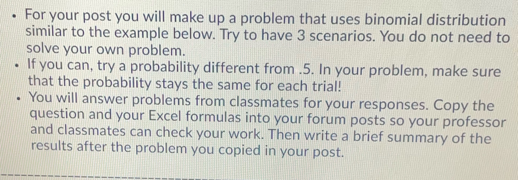 What are some good example problems that I could use? Having trouble