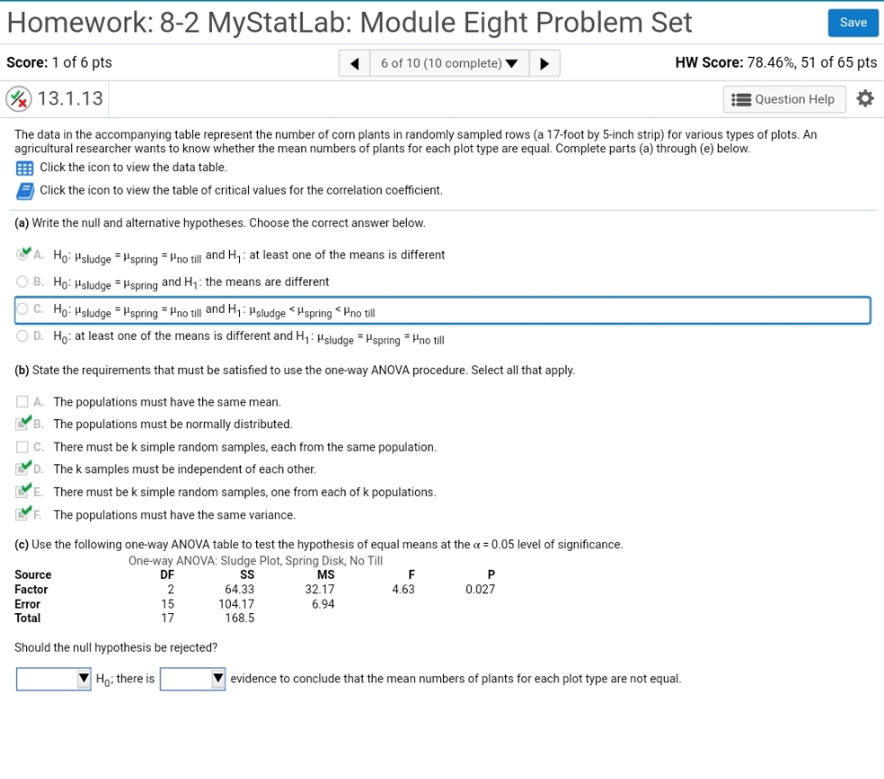 Need help with problem C. The first drop down is reject or