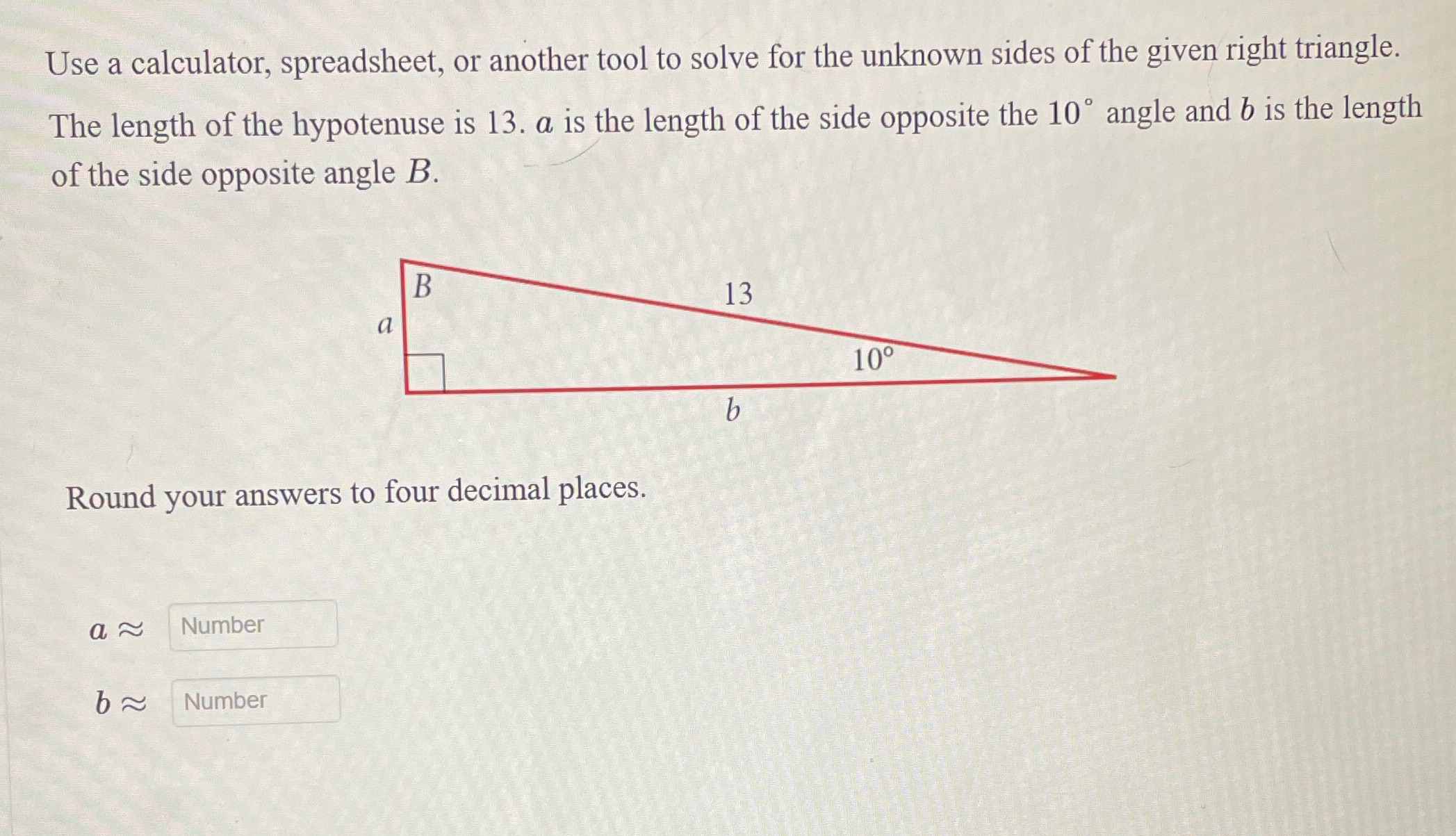  Use a calculator, spreadsheet, or another tool to solve for the