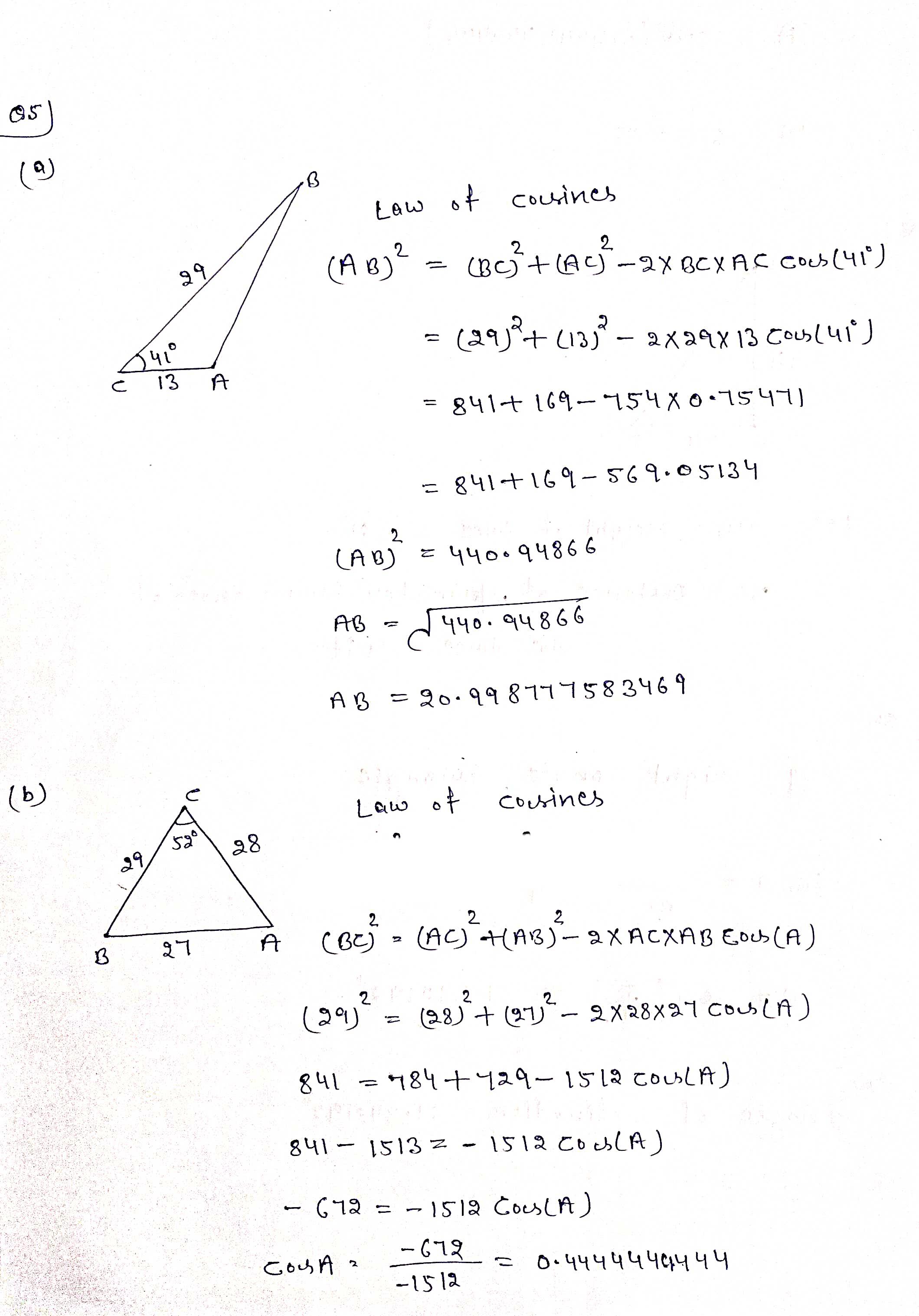 angle in part (b) (5 marks) a. Find b (AC) 24 118"