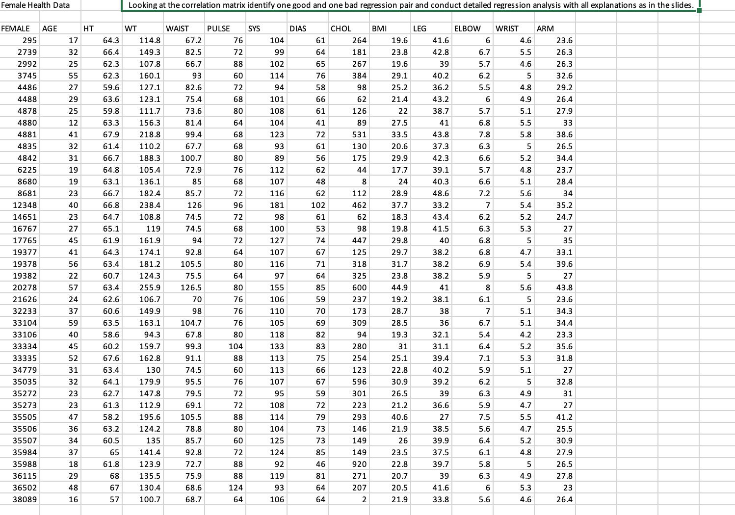 Need to statistic project on excel sheet , its 4 question detail