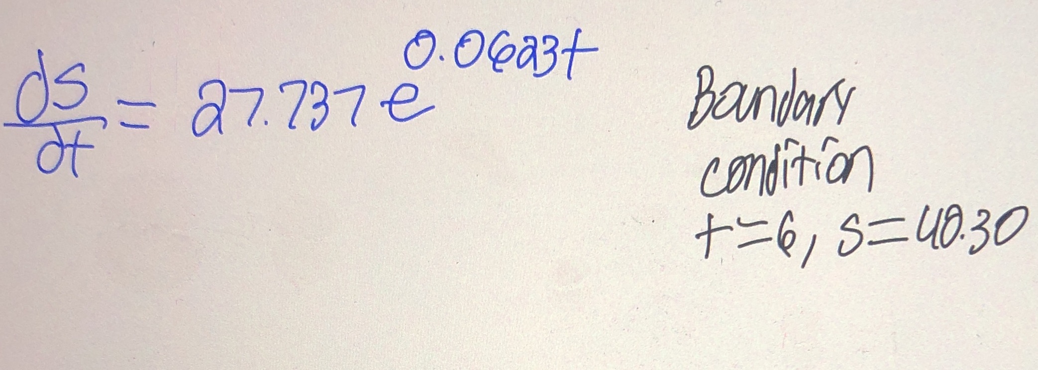 Please solve this Differential Equation by using logistical growth formula. Also please