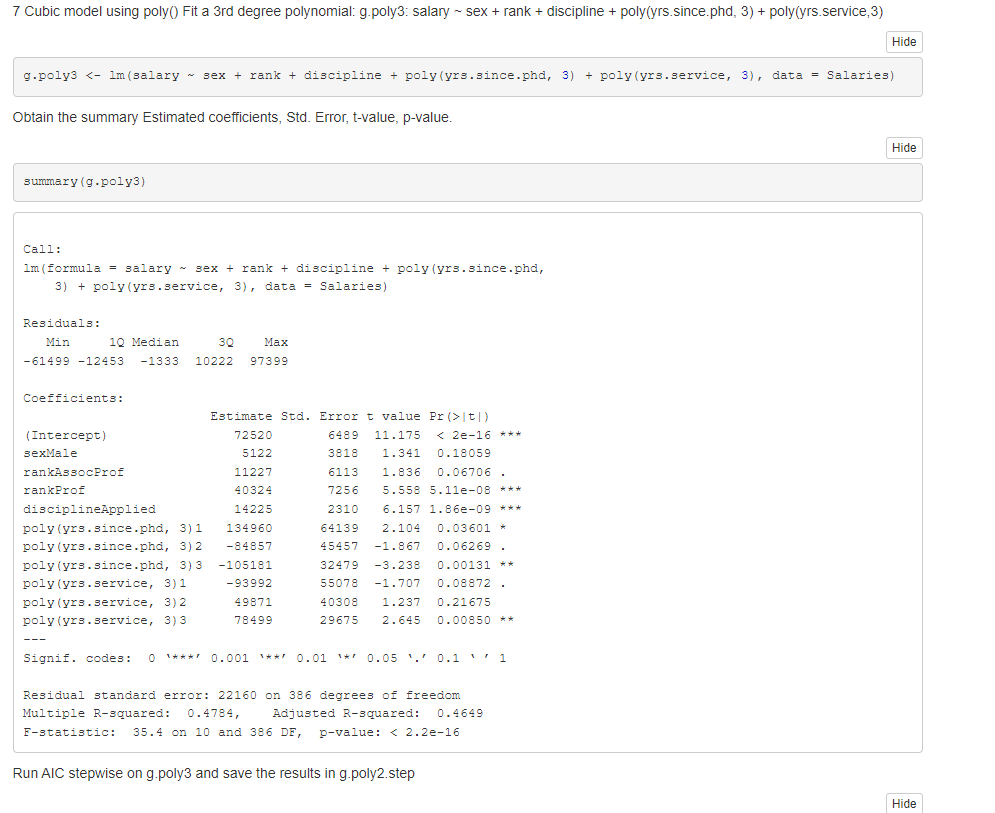 salary ~ rank + discipline + yrs. since.phd + yrs. service of