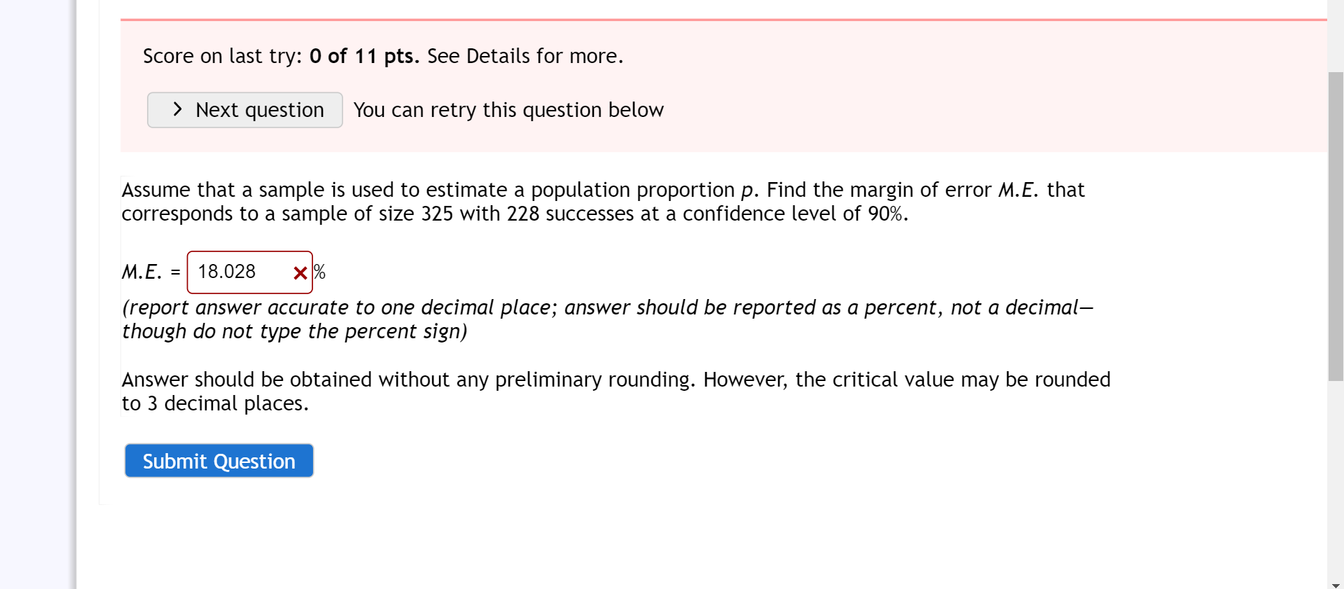 they cannot afford it. (a) Calculate a 90% confidence interval for the