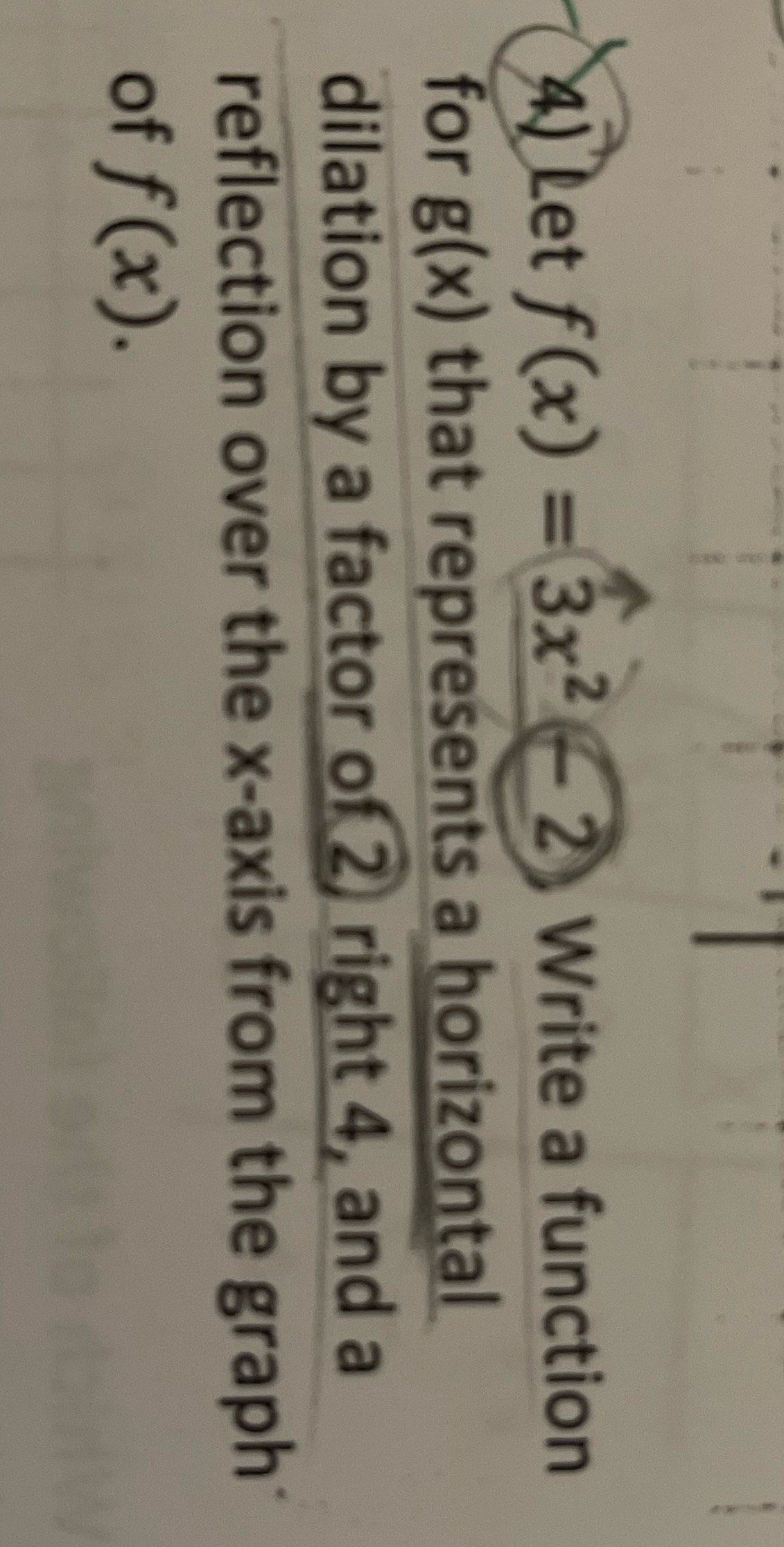 How do I solve this? Al Let f(x) =3x2-2) Write a function