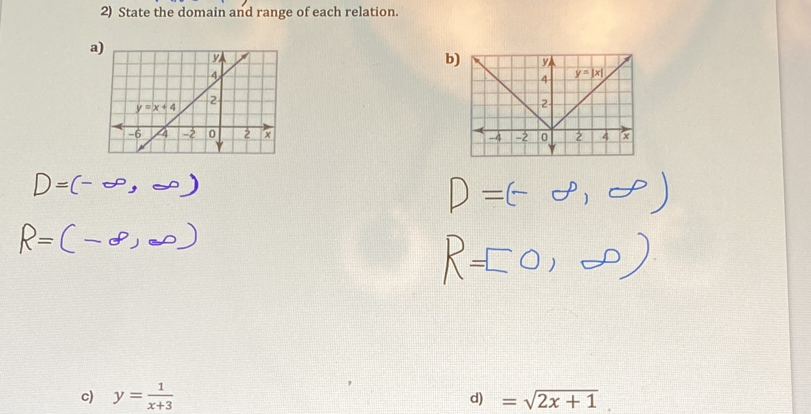 Only question C and D please \f