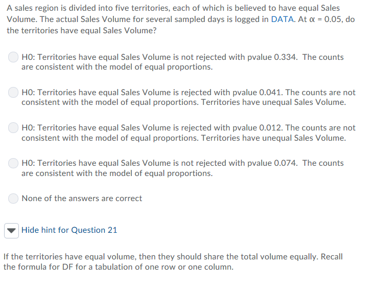 Question 21 ------------------------------------------------------------------------------- \f\f