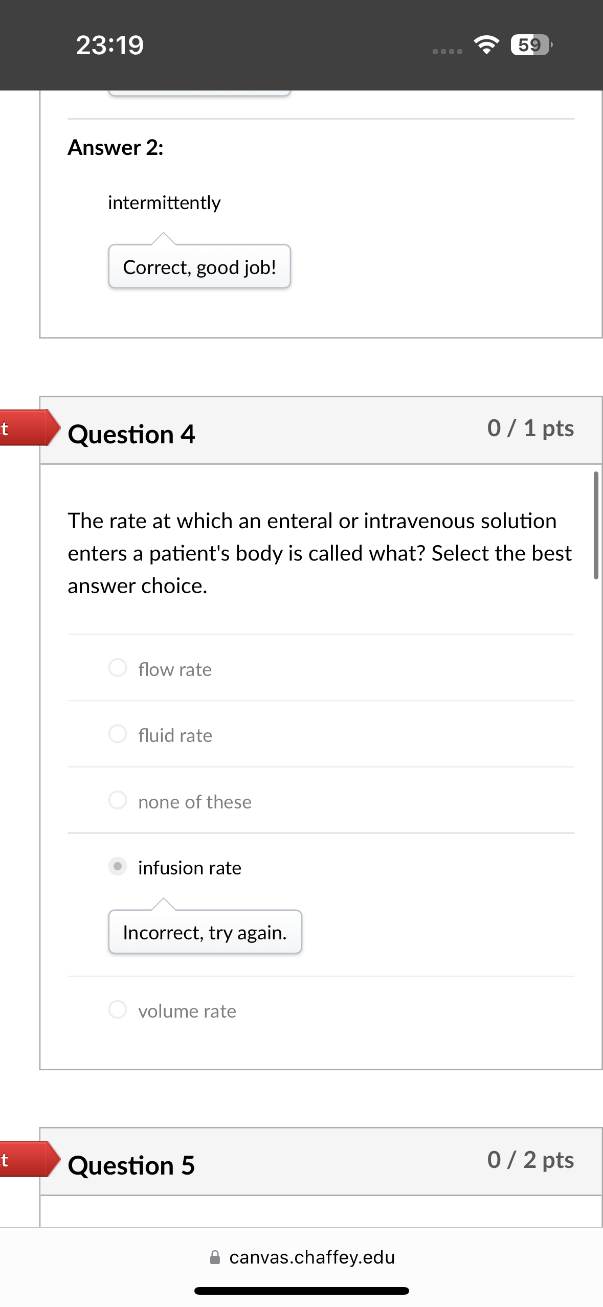 gtt/min with a drop factor of 20 gtt/ml? Type your answer in