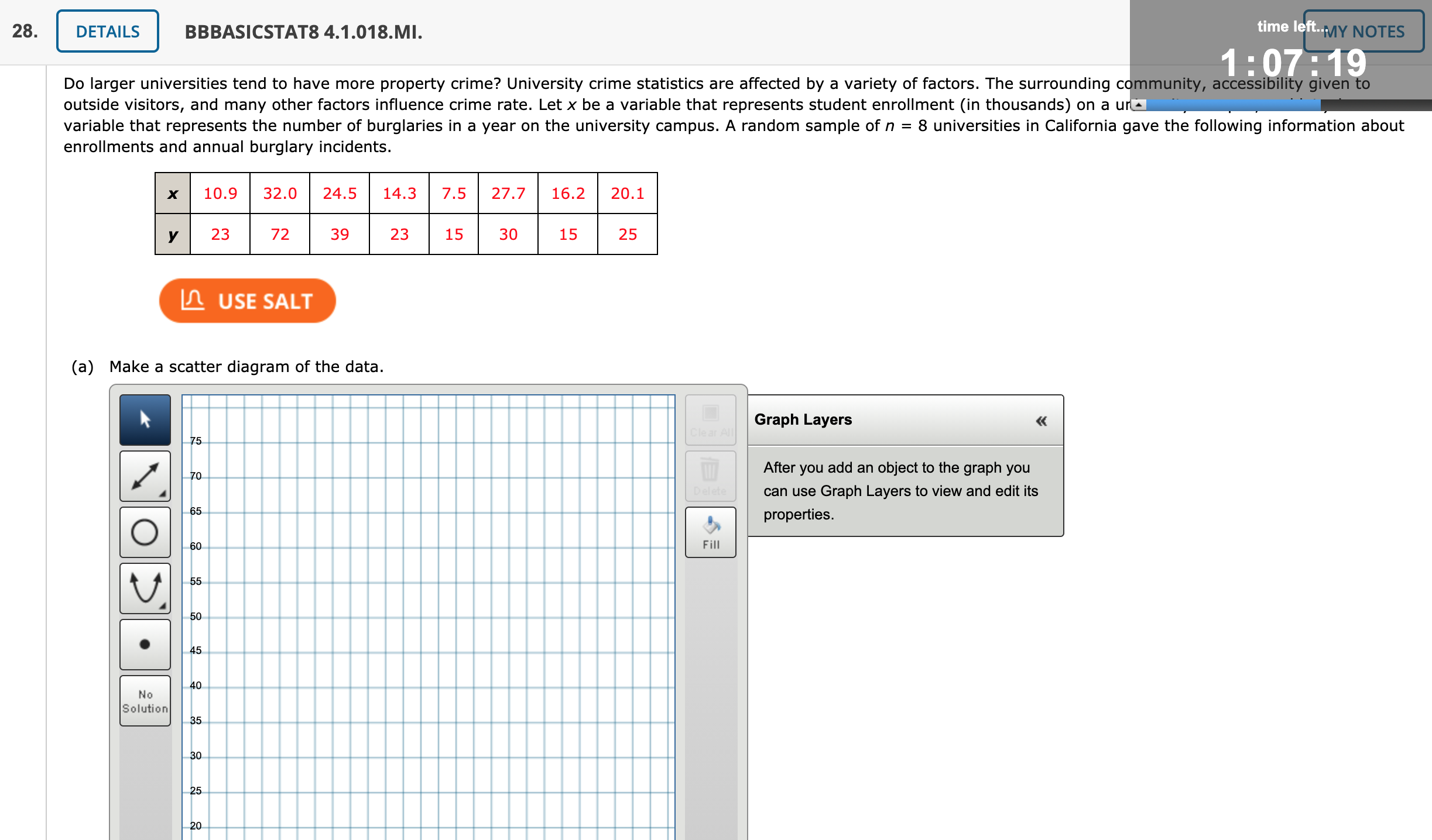 need help answering question 28 28. DETAILS BBBASICSTAT8 4.1.018.MI. time left.MY NOTES