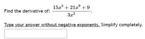 the parabola y = 322 4z + 3 at the point (5,
