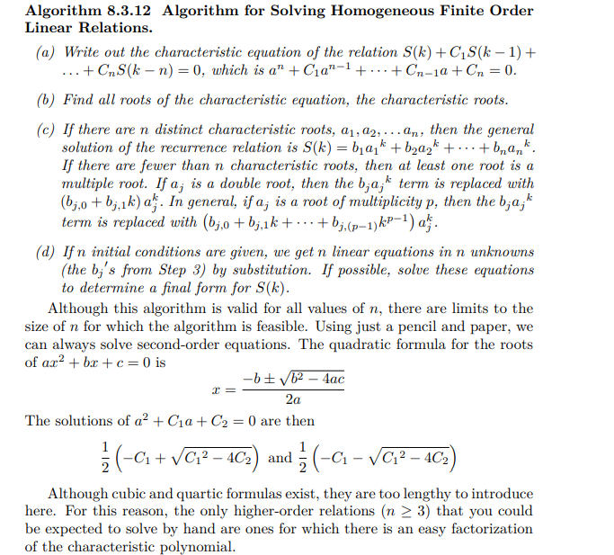 following recursions, and explain why or why not. NOTE: YOU DO NOT