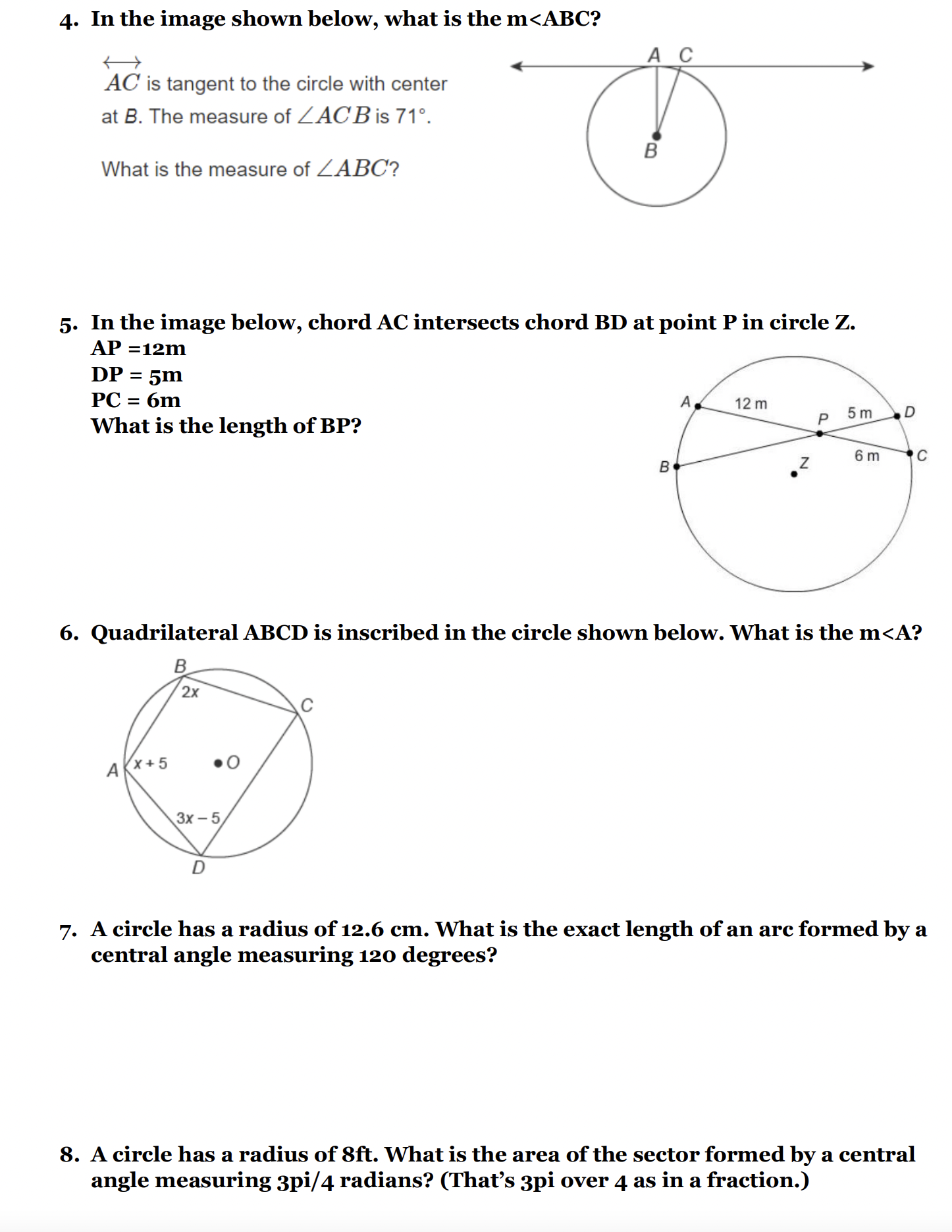 problems to the best of your ability. Always show your work. Even