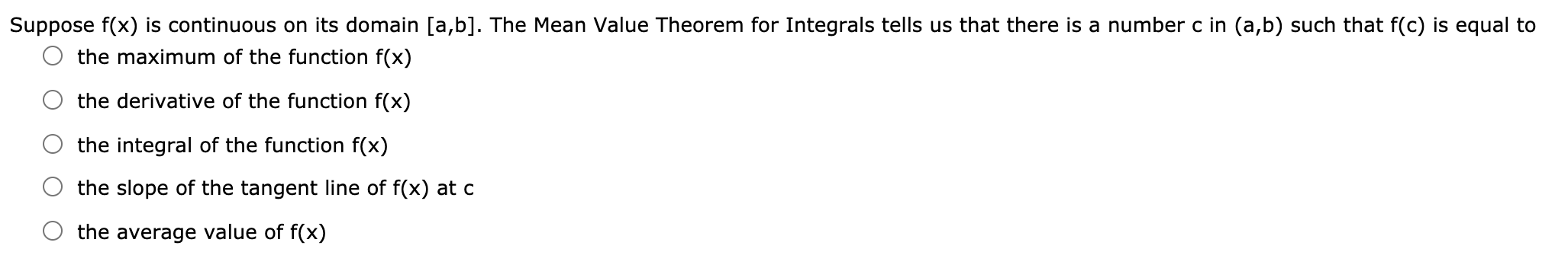 function f(x) on the interval [a,b] is Suppose f(x) is continuous on